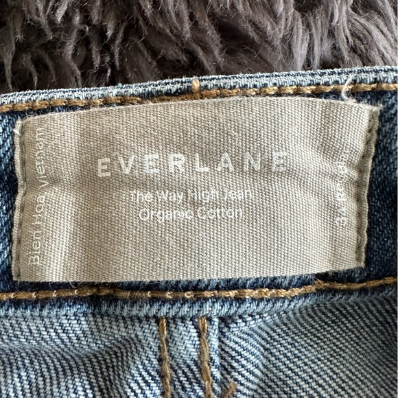 Everlane The Way High Crop Fray Hem Jeans, size 34 - Picture 5 of 7